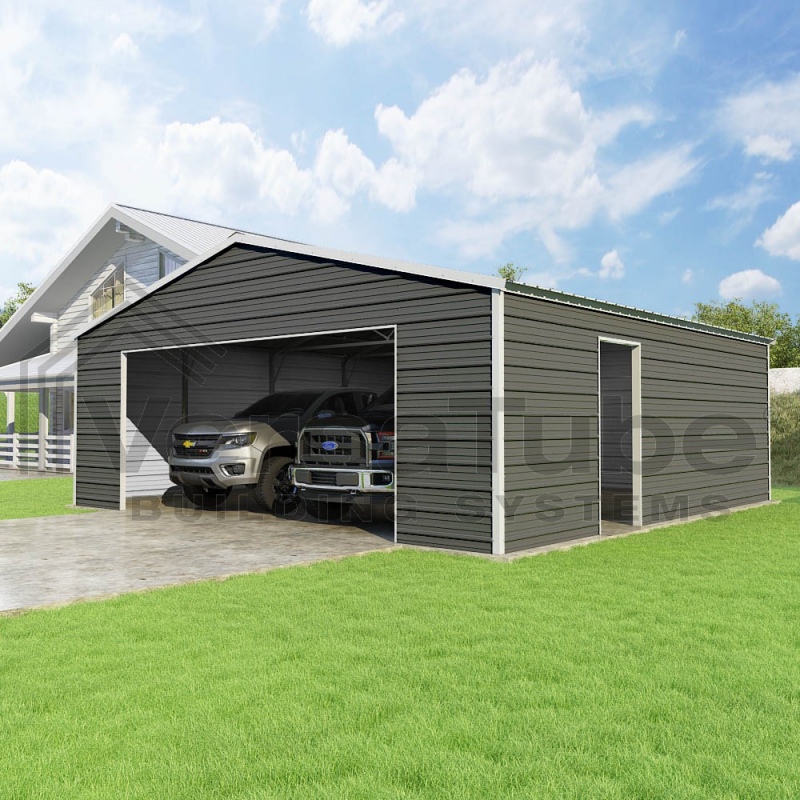 Versatube 24x24x8 Frontier Steel Garage KIt (FB3242408616)