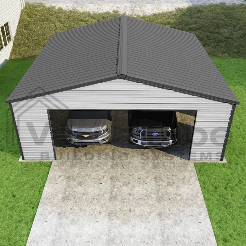 Versatube 24x24x8 Frontier Steel Garage KIt (FB3242408616)