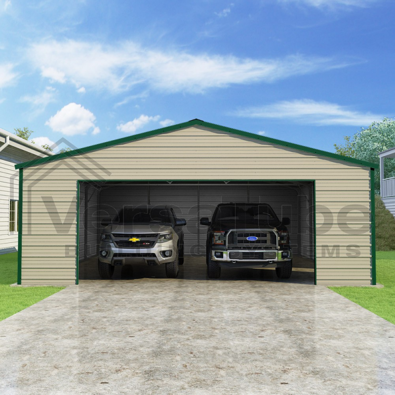 Versatube 24x24x8 Frontier Steel Garage KIt (FB3242408616)