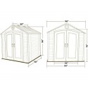 Lifetime 8x5 Plastic Storage Shed Kit (6418)