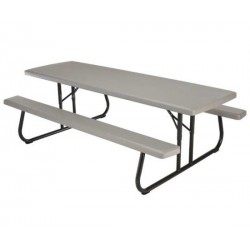 Lifetime 8ft Plastic Folding Picnic Table (Putty) 80123