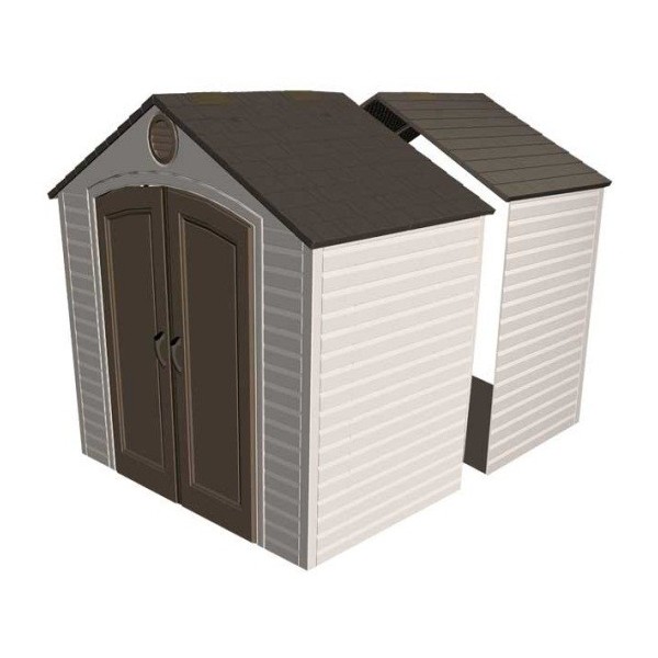  &gt; Lifetime 8 x 2.5 ft Expansion Kit for Outdoor Storage Shed 6422