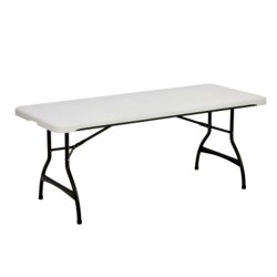 Lifetime 6-Foot Commercial Stacking Folding Table - White Granite (80306)