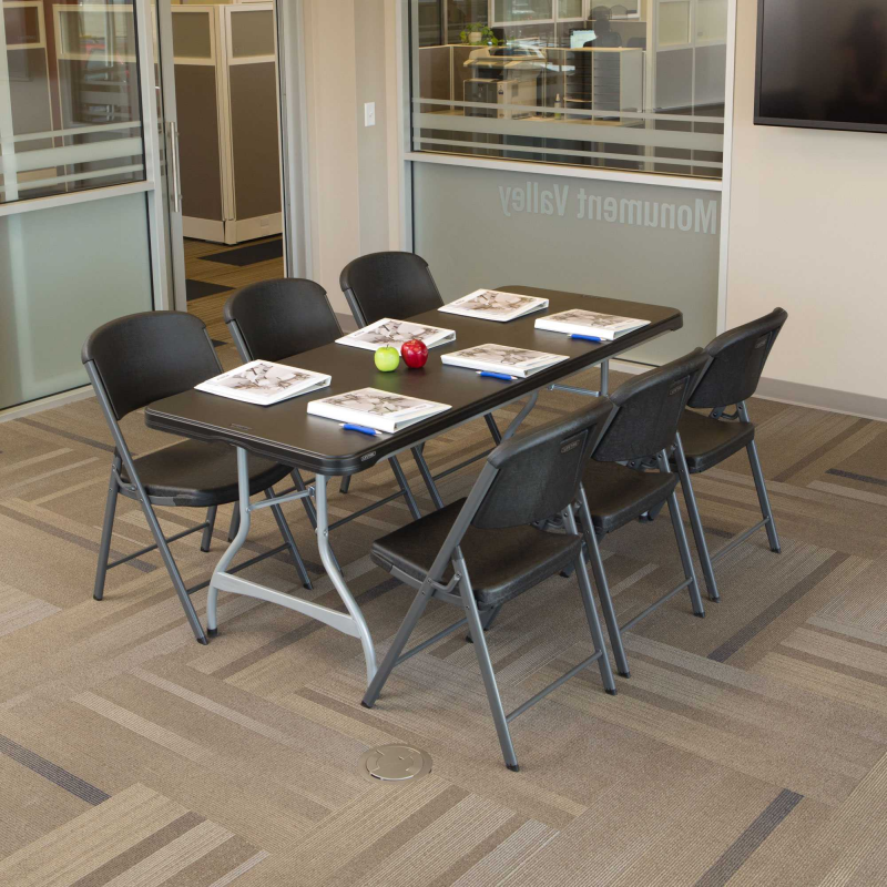 Lifetime Single-Pack 6ft Commercial Stacking Folding Table - Black (280350)