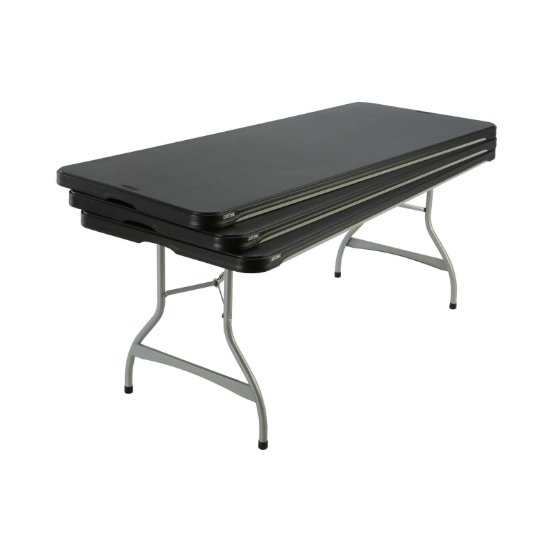 Lifetime 4-pack 6 ft Commercial Stacking Folding Tables - Black (480350)