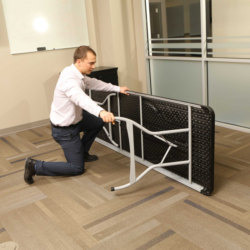 Lifetime 27-pack 8ft Commercial Stacking Folding Tables - Black (880462)