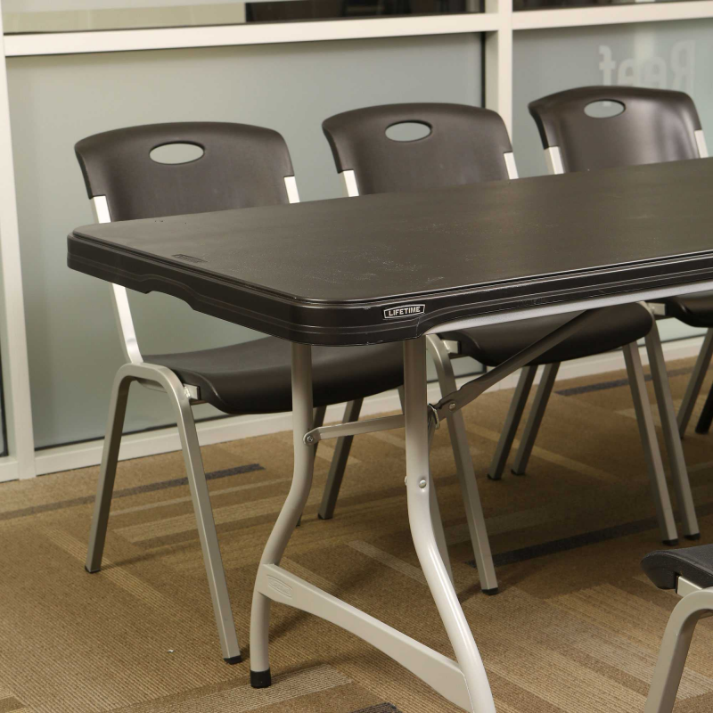 Lifetime 27-pack 8ft Commercial Stacking Folding Tables - Black (880462)