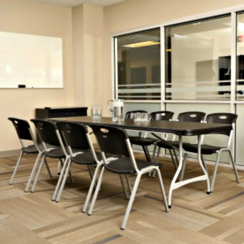 Lifetime 4 Pack 8 Ft Commercial Stacking Folding Table  - Black (model 480462)