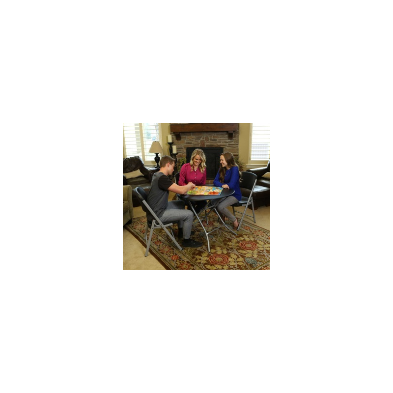 Lifetime 33-Inch Round Folding Table - Black (model 80351)