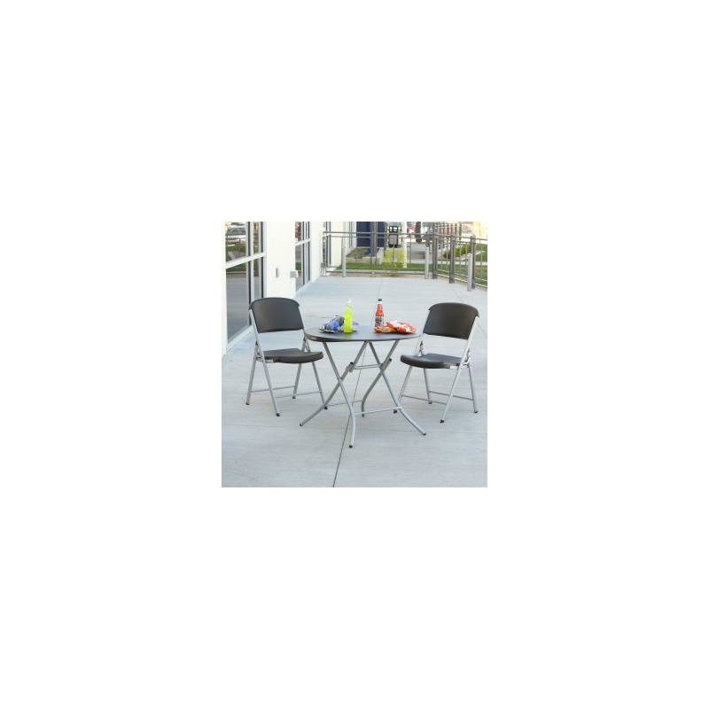 Lifetime 33-Inch Round Folding Table - Black (model 80351)