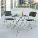 Lifetime 33-Inch Round Folding Table - Black (model 80351)