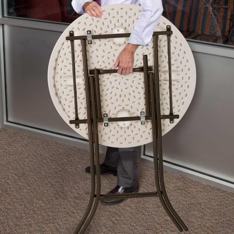 Lifetime 33-Inch Round Bistro Table - Almond (80362)