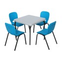 Lifetime Children's Table and Chairs Combo - Blue Chair, Almond Table (80499)