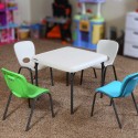 Lifetime Children's Table and Chairs Combo - Blue Chair, Almond Table (80499)