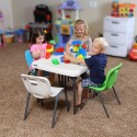 Lifetime Children's Table and Chairs Combo - Blue Chair, Almond Table (80499)