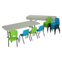 Lifetime Children's Chair and Table Combo - 4 6ft tables, 16 chairs (80520)