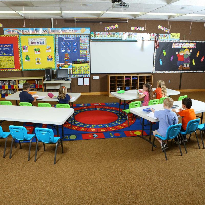 Lifetime Children's Chair and Table Combo - 4 6ft tables, 16 chairs (80520)