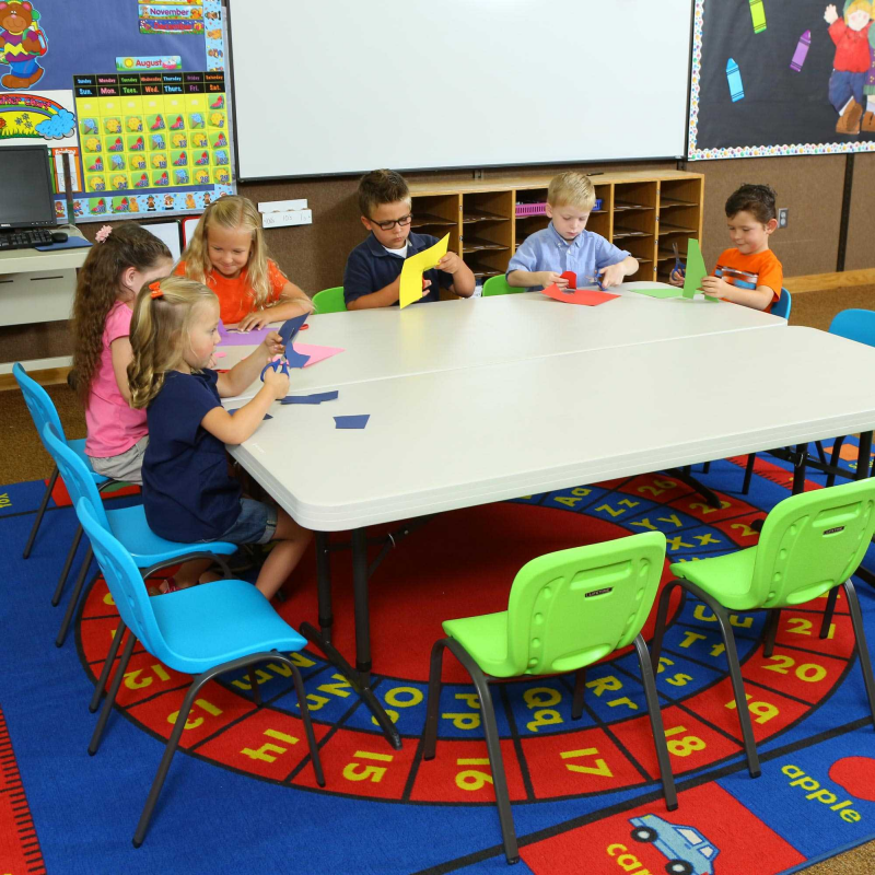 Lifetime Children's Chair and Table Combo - 4 6ft tables, 16 chairs (80520)