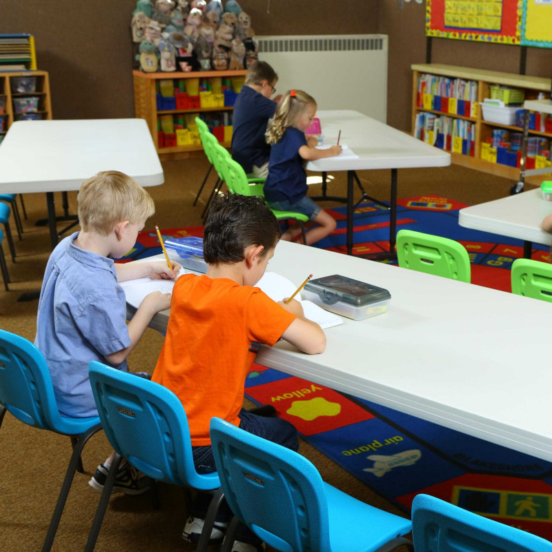 Lifetime Children's Chair and Table Combo - 4 6ft tables, 16 chairs (80520)