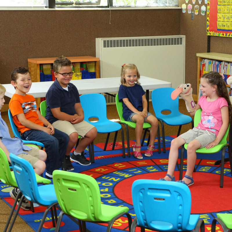 Lifetime Children's Chair and Table Combo - 4 6ft tables, 16 chairs (80520)