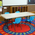 Lifetime Children's Chair and Table Combo - 1 6ft table, 4 blue chairs (80521)