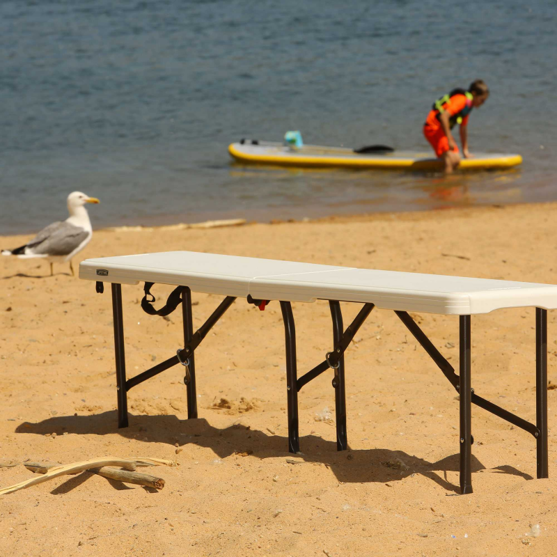 Lifetime 5 Ft Portable Fold-In-Half Bench (80503)