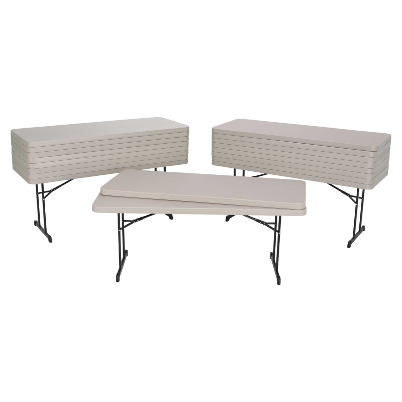 Lifetime 18-pack 6ft Professional Folding Tables - Putty (880126)