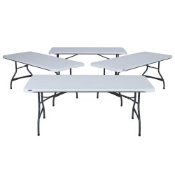 Lifetime 4-pack 6ft Commercial Stacking Folding Tables - White (480272)
