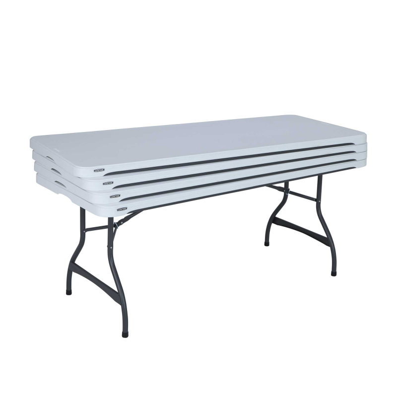 Lifetime 4-pack 6ft Commercial Stacking Folding Tables - White (480272)
