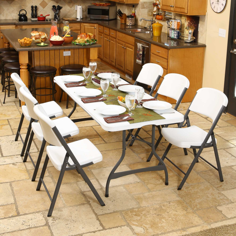 Lifetime 4-pack 6ft Commercial Stacking Folding Tables - White (480272)