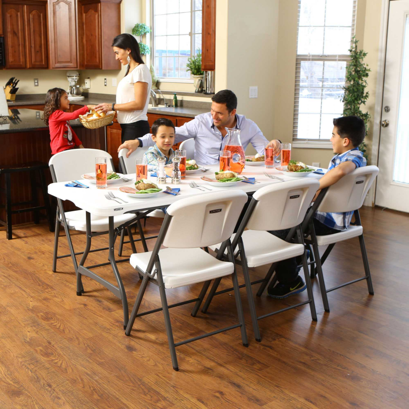 Lifetime 4-pack 6ft Commercial Stacking Folding Tables - White (480272)