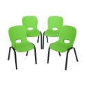 Lifetime 4-pack Contemporary Children's Stacking Chairs - Lime Green (80473)