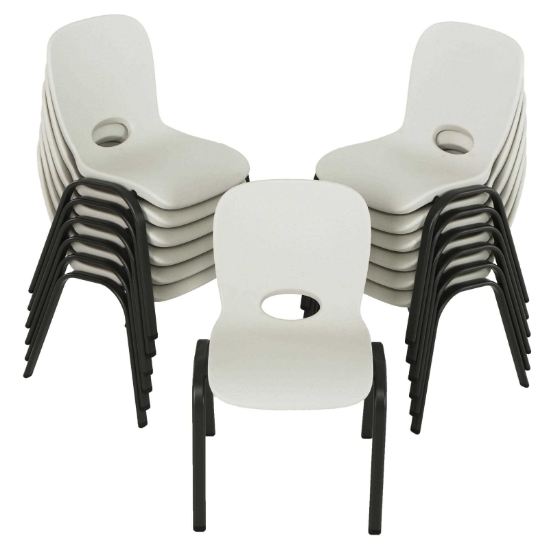 Lifetime 13-pack Contemporary Children's Stacking Chairs - Almond (80385)