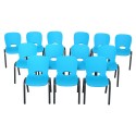 Lifetime 13-pack Contemporary Children's Stacking Chairs - Glacier Blue (80475)