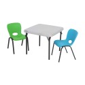 Lifetime Children's Square 24 inch Folding Table - Almond (80425)