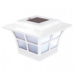 Classy Caps 4x4 PVC Prestige Solar Post Cap - White (SLO79W)