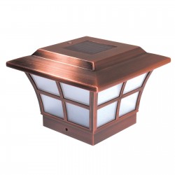 Classy Caps 4x4 Prestige Solar Post Cap - Copper Finish (SLO79C)