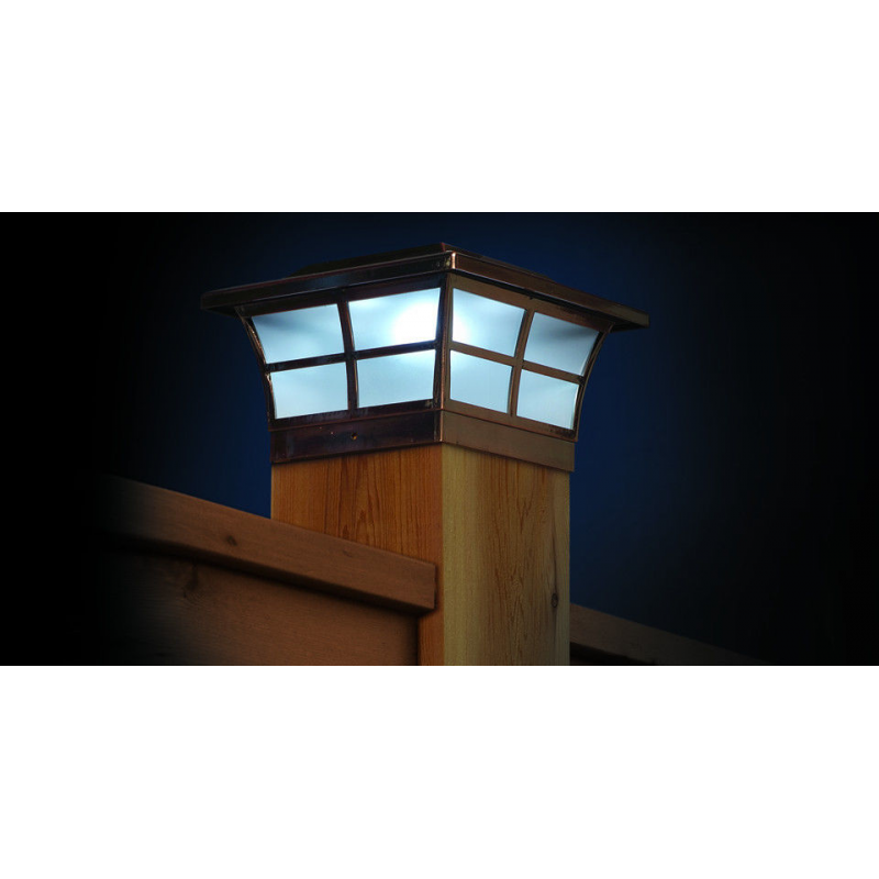 Classy Caps 6x6 Prestige Solar Post Cap - Copper Plated (SLO86)