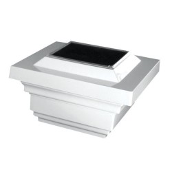Classy Caps 4x4 PVC Regal Solar Post Cap - White (SLO78W)
