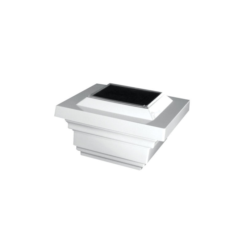 Classy Caps 4x4 PVC Regal Solar Post Cap - White (SLO78W)