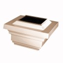 Classy Caps 4X4 PVC Regal Solar Light Post Cap - Tan (SL078T)