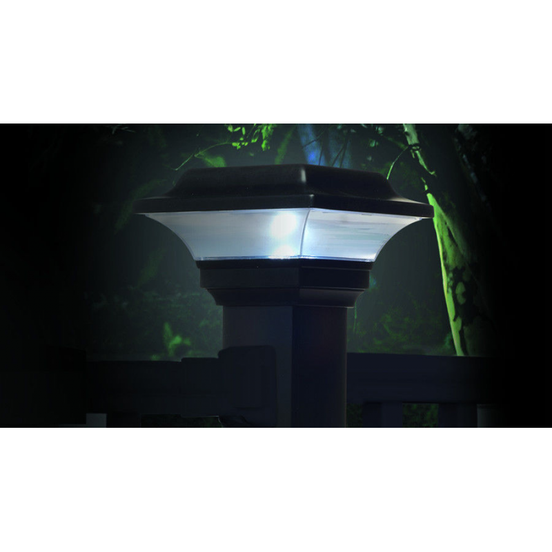 Classy Caps 2.5x2.5 Imperial Solar Light Post Cap - Black (SLO82B)