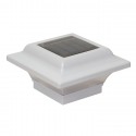 Classy Caps 2.5X2.5 Aluminum Imperial Solar Light Post Cap - White (SL082W)