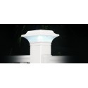 Classy Caps 2.5x2.5 Aluminum Imperial Solar Light Post Cap - White (SLO82W)