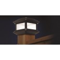 Classy Caps 4x4 Aluminum Colonial Solar Post Cap - Black (SLO88)
