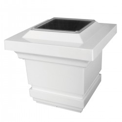 Classy Caps 4x4 Classy Solar Post Cap - White (SLO74W)