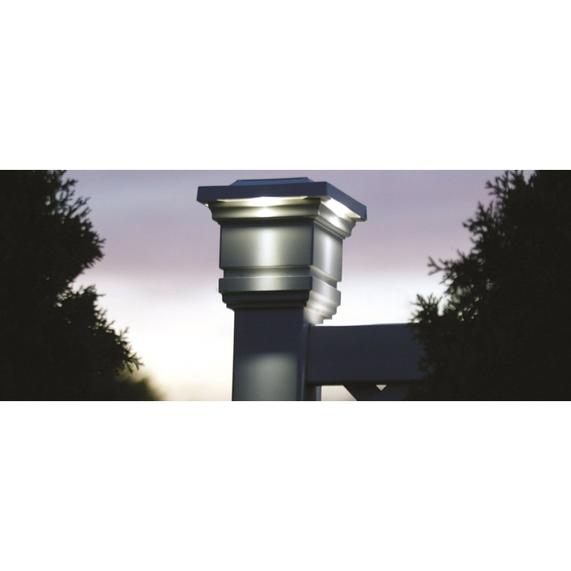 Classy Caps 4x4 Classy Solar Post Cap - White (SL074W)