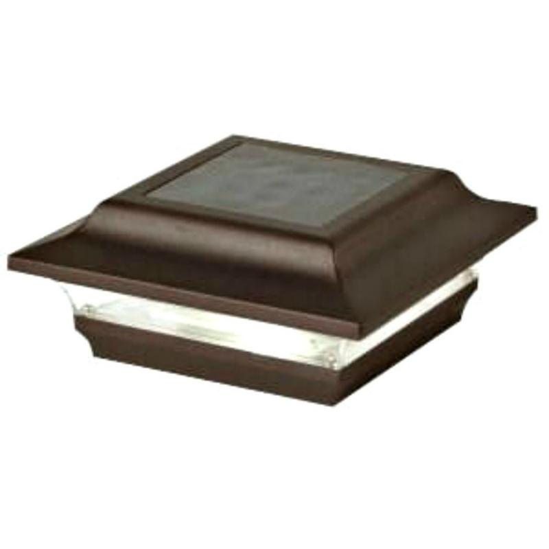 Classy Caps 4x4 Aluminum Imperial  Solar Post Cap - Bronze (SL211R)