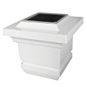 Classy Caps 3.5X3.5 PVC Classy Solar Post Cap - White (SLO73W)