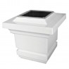 Classy Caps 3.5X3.5 PVC Classy Solar Post Cap - White (SLO73W)